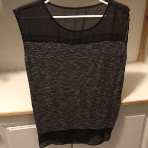 Black and white blouse